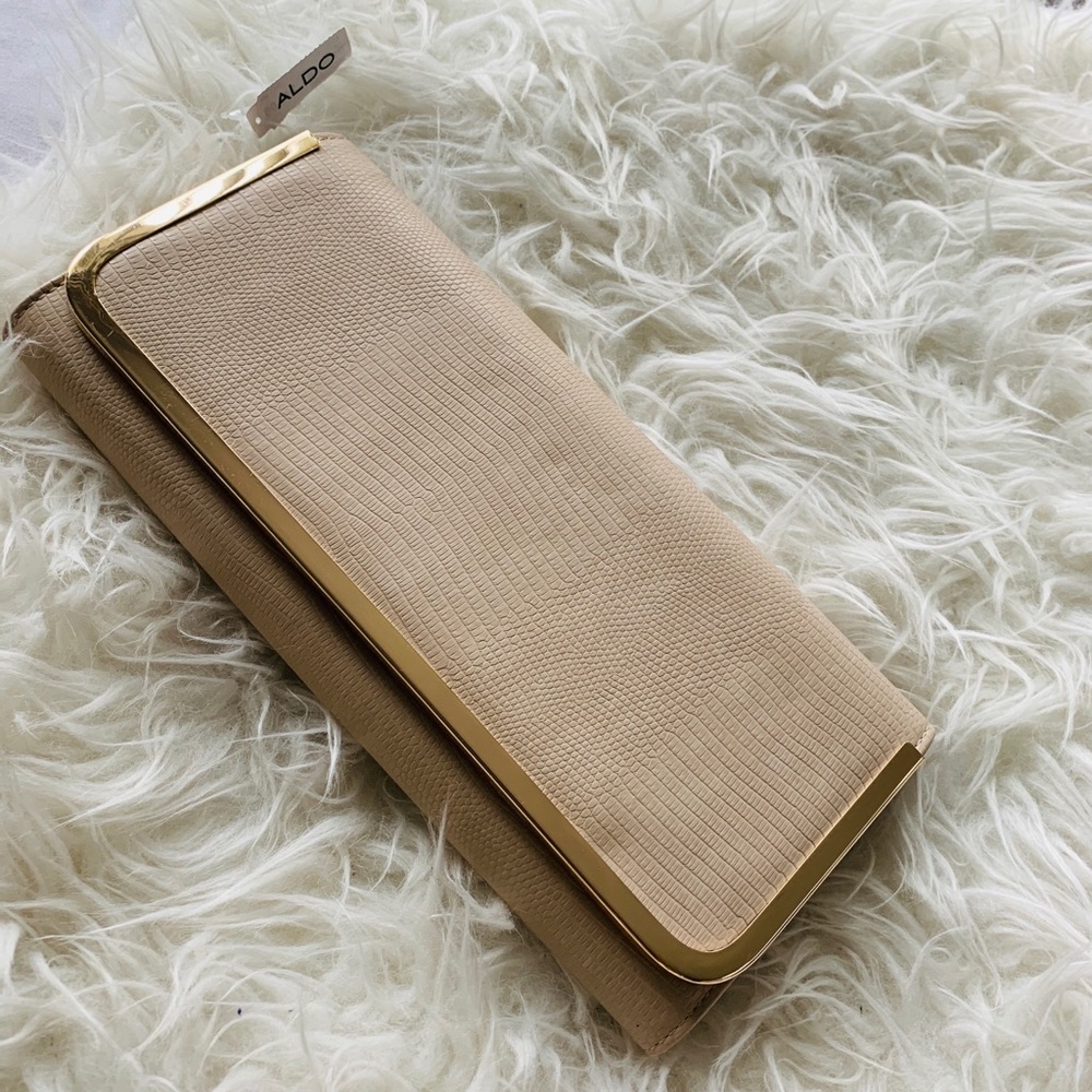 Nude purse clutch
